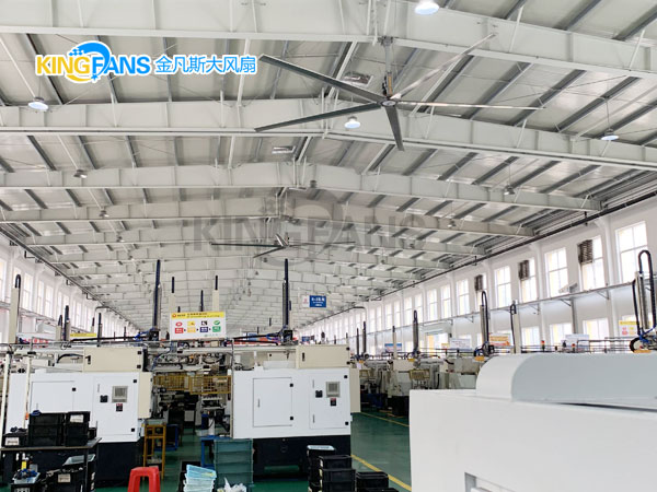 工業(yè)大風扇葉柄與緩沖裝置連接